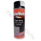 Motip Colorworks hőálló spray 800°C-ig, High Temp aerozol festék - Fekete / 0.4 liter