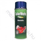 Motip Colorworks Metallic spray akrilfesték, színes metál hatású aerozol - Lila 585 / 0.4 liter