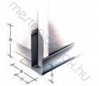 Álmennyezet lépcsőprofil 16mm-es F profil, szárazépítési szerkezetekhez - 3 m hosszú
