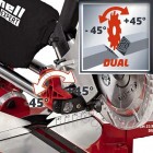 Einhell TE-SM 2131 DUAL 1600W Gérvágó fejező fűrész két oldalra dönthető, 310x65mm-es vágás - 1 db