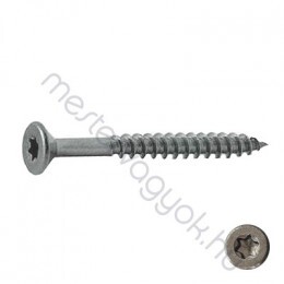 Forgácslap csavar süllyesztett 8mm átmérővel Torx fejjel, rezezett