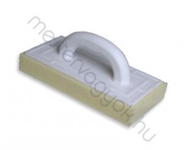 Szivacsos fugázó simító 13x26cm műanyag nyéllel 2cm vastag krémszínű sűrű szivaccsal