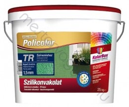 Policolor Szilikon homlokzati szinezővakolat gördülő 2.0mm, algavédelemmel - Fehér