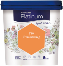 Polifarbe Platinum egyrétegű beltéri színes diszperziós falfesték - T80 Trombitavirág