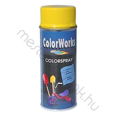 Motip Colorworks spray akrilfesték, színes magasfényű aerozol - Ezüstszürke  RAL 7001 / 0.4 liter