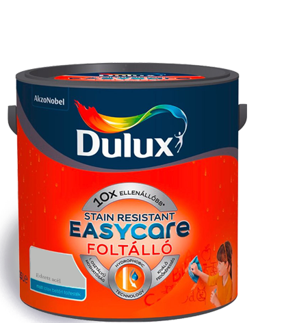 Dulux EasyCare víztaszító színes beltéri matt latex falfesték - Edzett acél / 2.5 liter