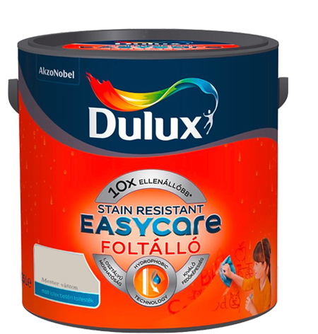 Dulux EasyCare víztaszító színes beltéri matt latex falfesték - Mester vászon / 5 liter