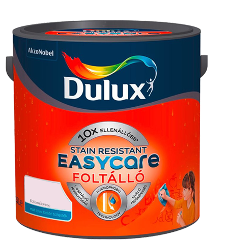Dulux EasyCare víztaszító színes beltéri matt latex falfesték - Rózsakvarc / 5 liter
