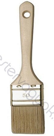 Ecset 53tip. lapos natúrfa nyéllel sörte szőrrel, TOP 90 szőrhosszúsággal - 40 mm széles
