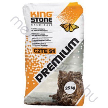 KingStone PREMIUM C2TE S1 flexibilis csempe- és járólap ragasztó - 25 kg