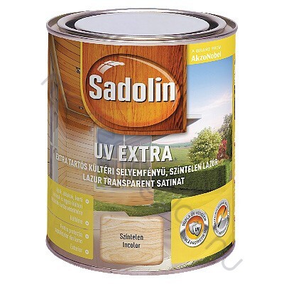 Sadolin UV Extra selyemfényű vastaglazúr, kültéri oldószeres falazúr - Színtelen / 0.75 liter